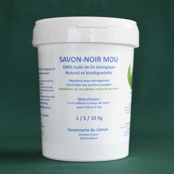 Savon Noir Mou 100% huile de lin bio